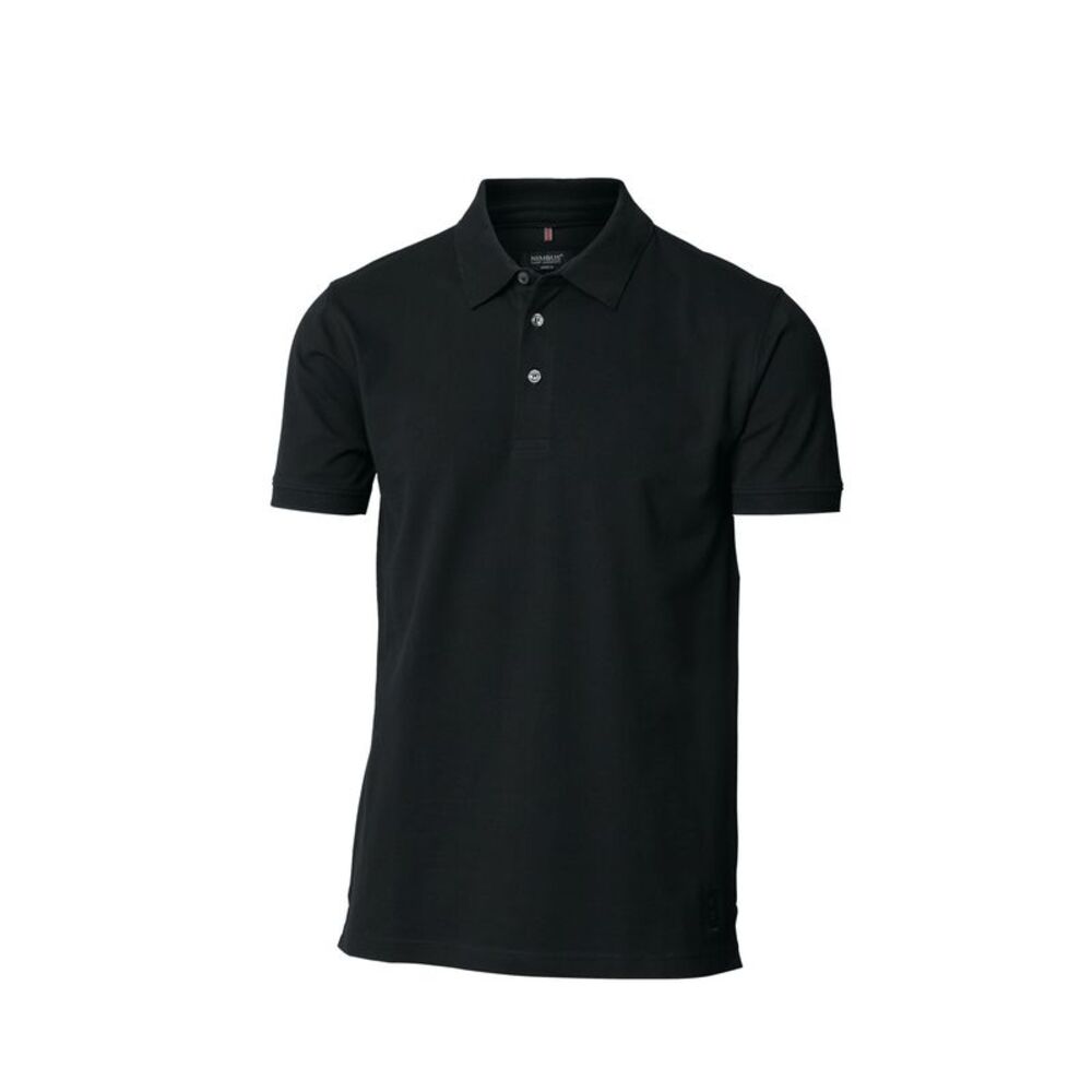 Nimbus Mens Harvard Stretch Deluxe Polo Shirt / Black
